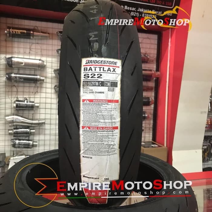 Unik Ban Battlax S22 Ukuran 180 / 55 -17 Ninja 250 Fi CBR250RR R25 Berkualitas
