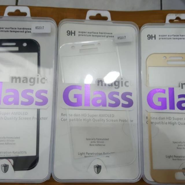 TEMPERED GLASS FULL SCREEN GUARD ALL TIPE IP SAMSUNG ASUS LENOVO OPPO VIVO ADVAN DLL