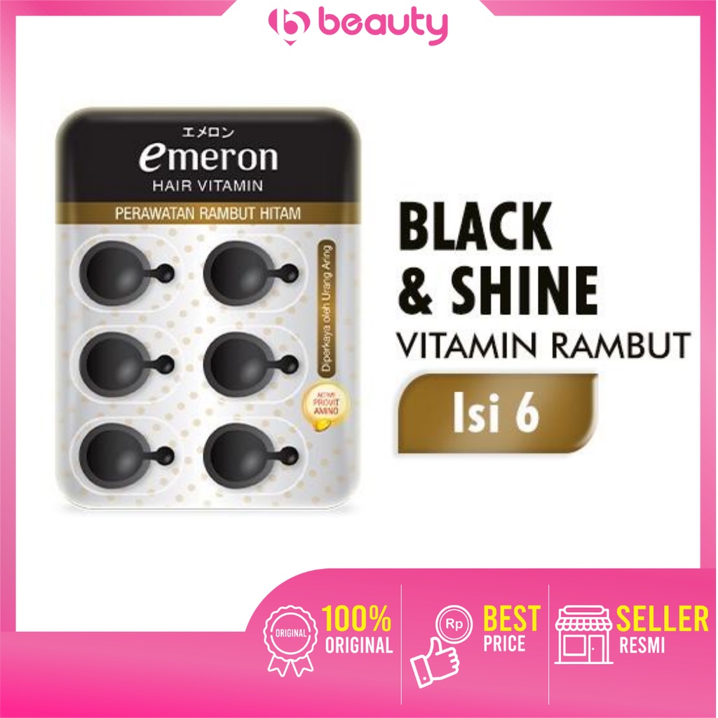 ❤ BEAUTY ❤ Emeron Hair Vitamin Black & Shinee
