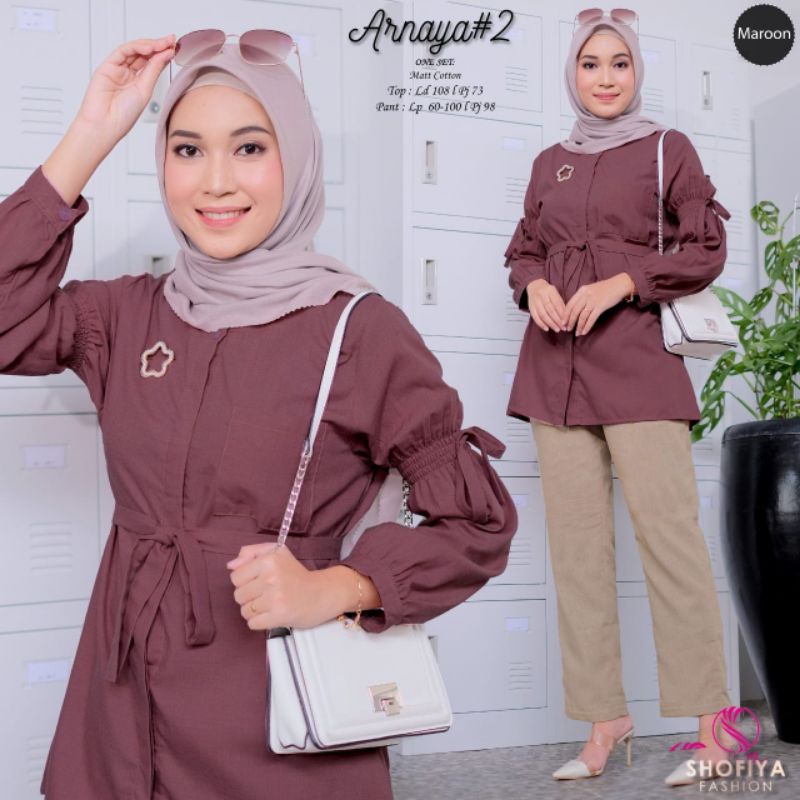 SETELAN TUNIK & CELANA ORI SFS SHOFIYA/SHOFIYA FASHION (ARNAYA#2)