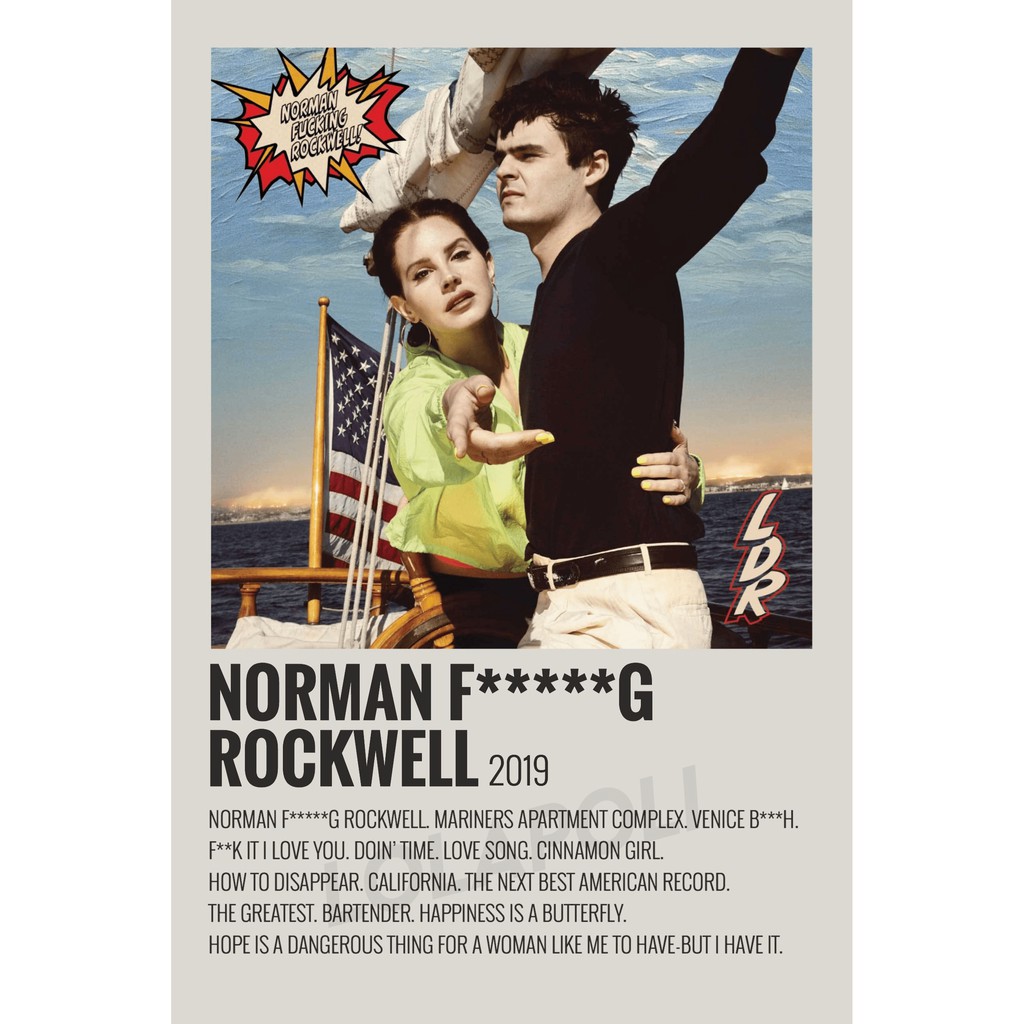 Poster Cover Album Norman F*cking Rockwell! - Lana Del Rey