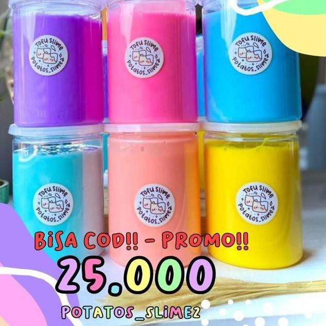 ➳ ➺ Tofu Slime Jumbo Potatos | Slime Murah berkualitas KLT ◊