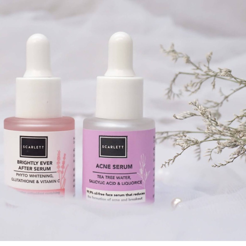 SCARLETT WHITENING SERUM ACNE // BRIGHTLY EVER AFTER SCARLET