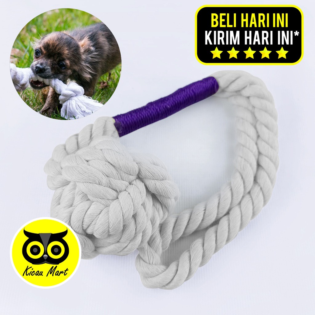 GIGITAN ANJING CHEWS ROPE WOLL GANTUNG MAINAN KUNYAH GIGITAN ANJING KUCING CAT DOG CHEWS PET TOY BLGTG