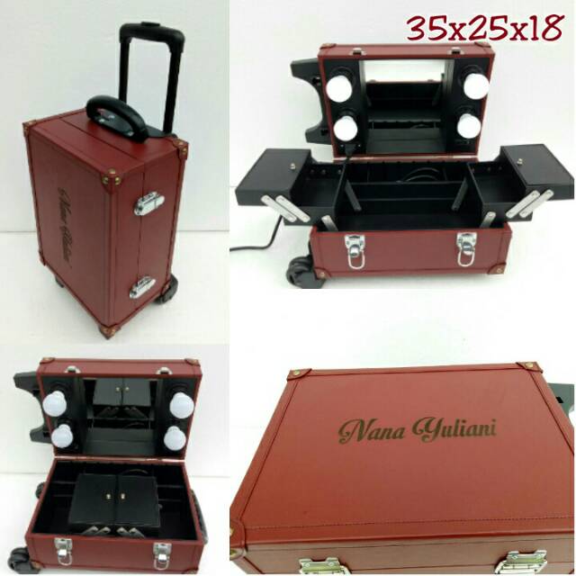 Beautycase Custom | Beautycase lampu | Koper Makeup | Tas Makeup | Kotak Makeup| Tas Kosmetik