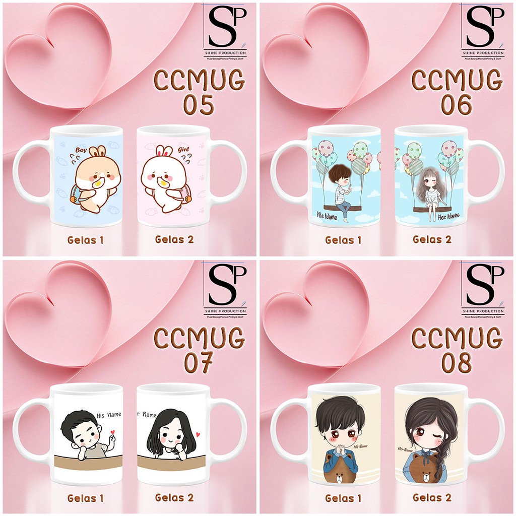 Gelas Couple Mug Couple Valentine