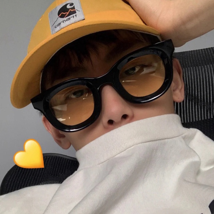 COD✨Kacamata Hitam Leopard Korea Kepribadian Cekung Bingkai Kecil Retro Fashion Bulat Sederhana Retro Sunglasses Klasik Frame Besar Kaca mata Lensa UV400 Untuk Eyeglasses Fashion Pria Wanita Import