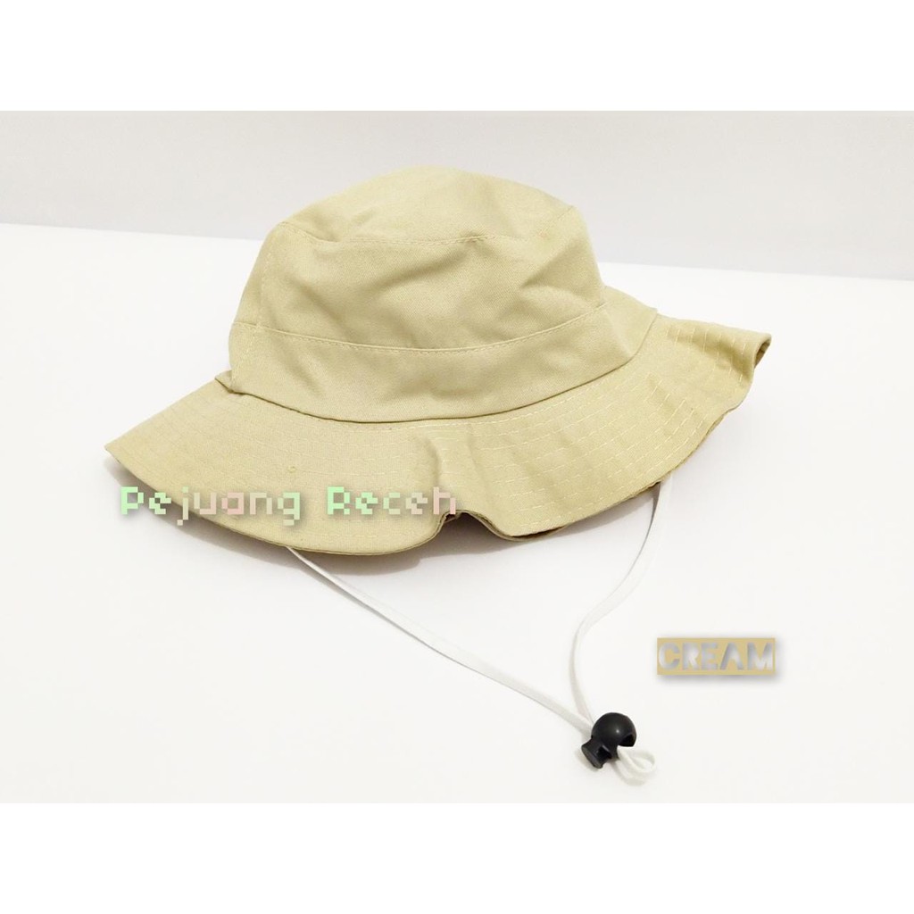 Topi Bucket Gunung Rimba Tali Polos