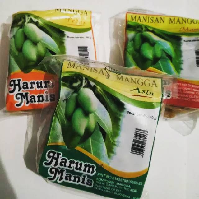 

Manisan Mangga Harum Manis 600gram(10pak)