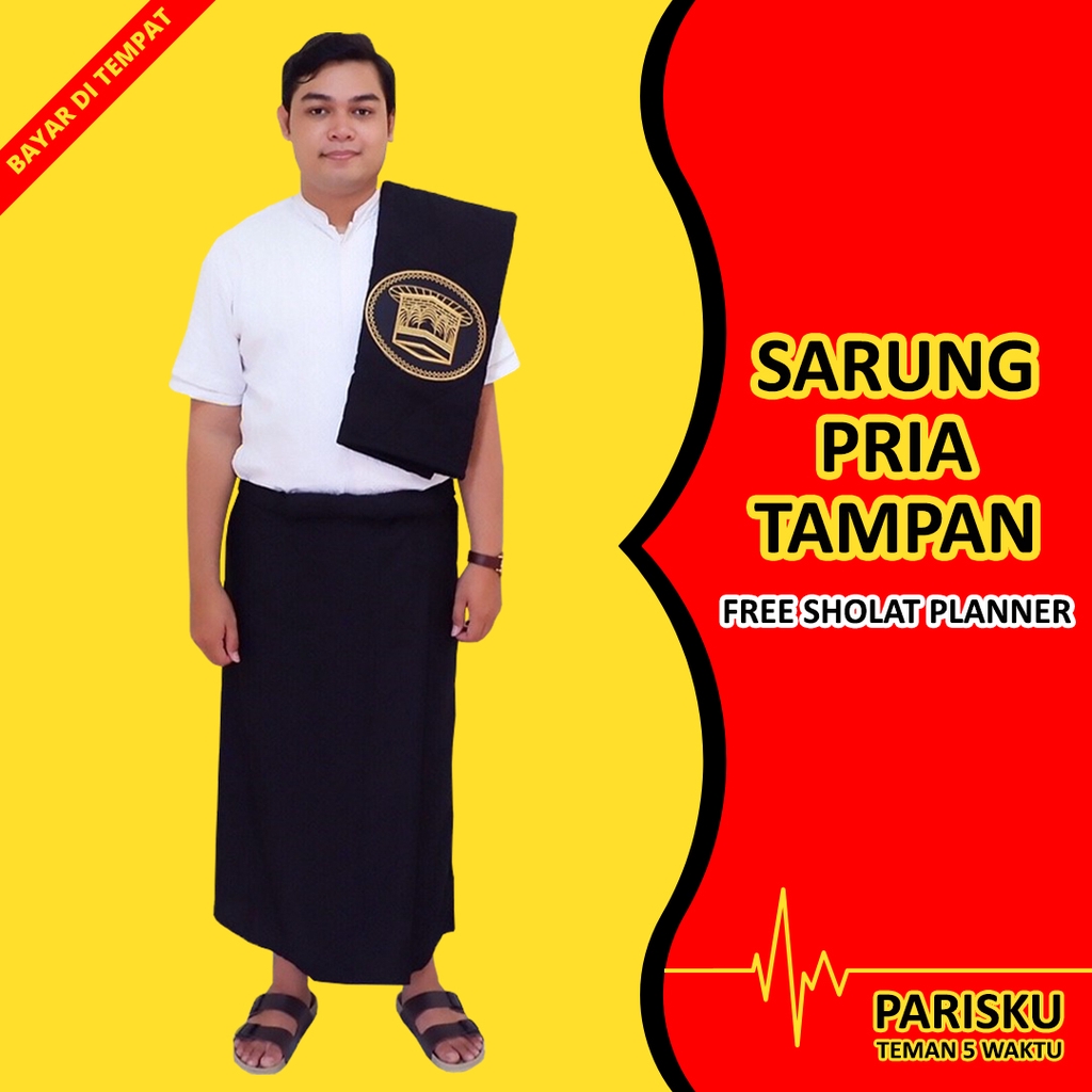 Sarung dewasa polos black bukan wadimor atlas bhs gajah