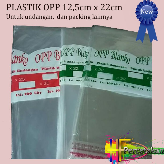 

Plastik OPP 13 cm x 22cm