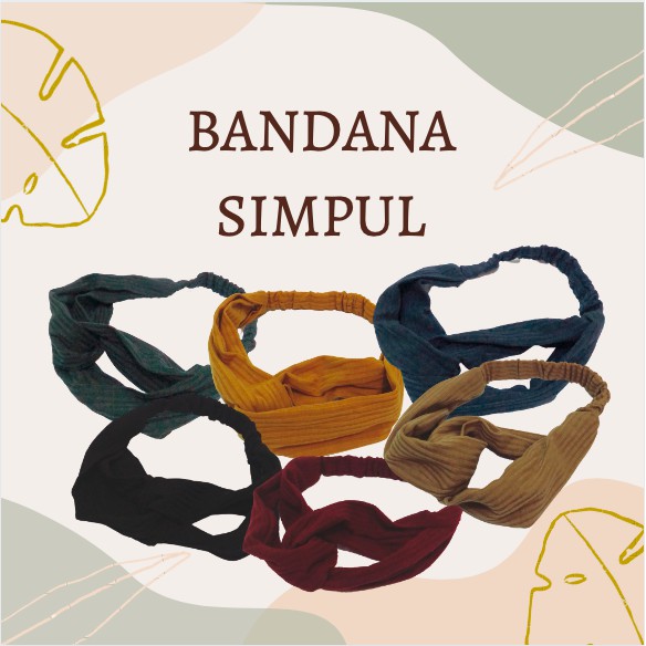 Bandana Bando Simpul fashion Korea Polos