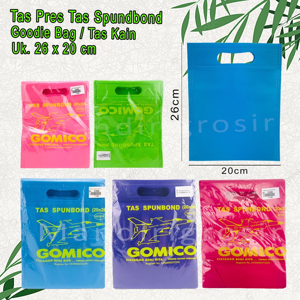 Tas Kain * Tas Spundbond * Team Manly * Uk.20*25 cm * Isi 20pcs