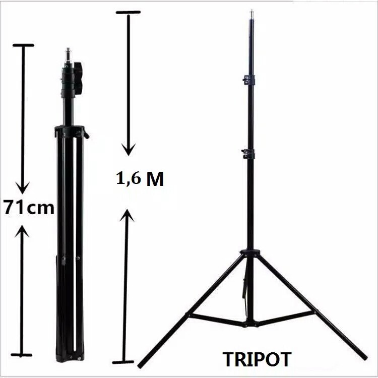 [WS] RINGLIGHT LED 20CM  Make Up Vlog Lampu Ringlight Tripod 55cm 1.1m 1.6m 2.1m Tiktok Live