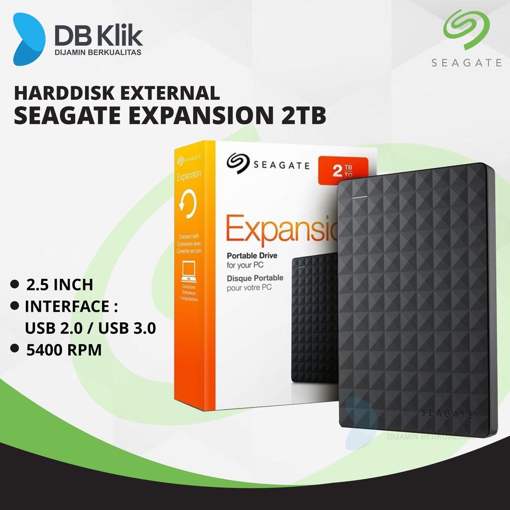 Hardisk External Seagate Expansion 2TB 2.5&quot;