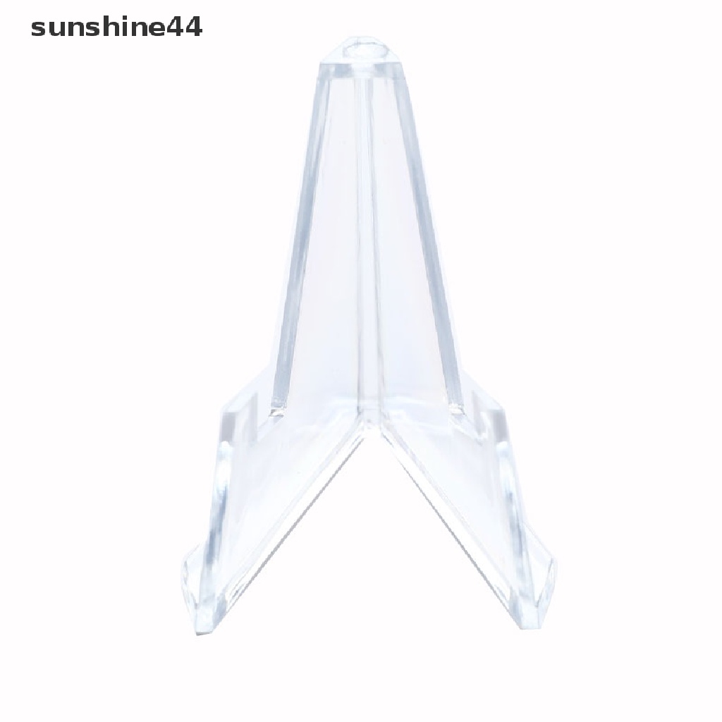 Sunshine 1Pc Stand Display Holder Kartu / Koin / Lencana Bahan Akrilik