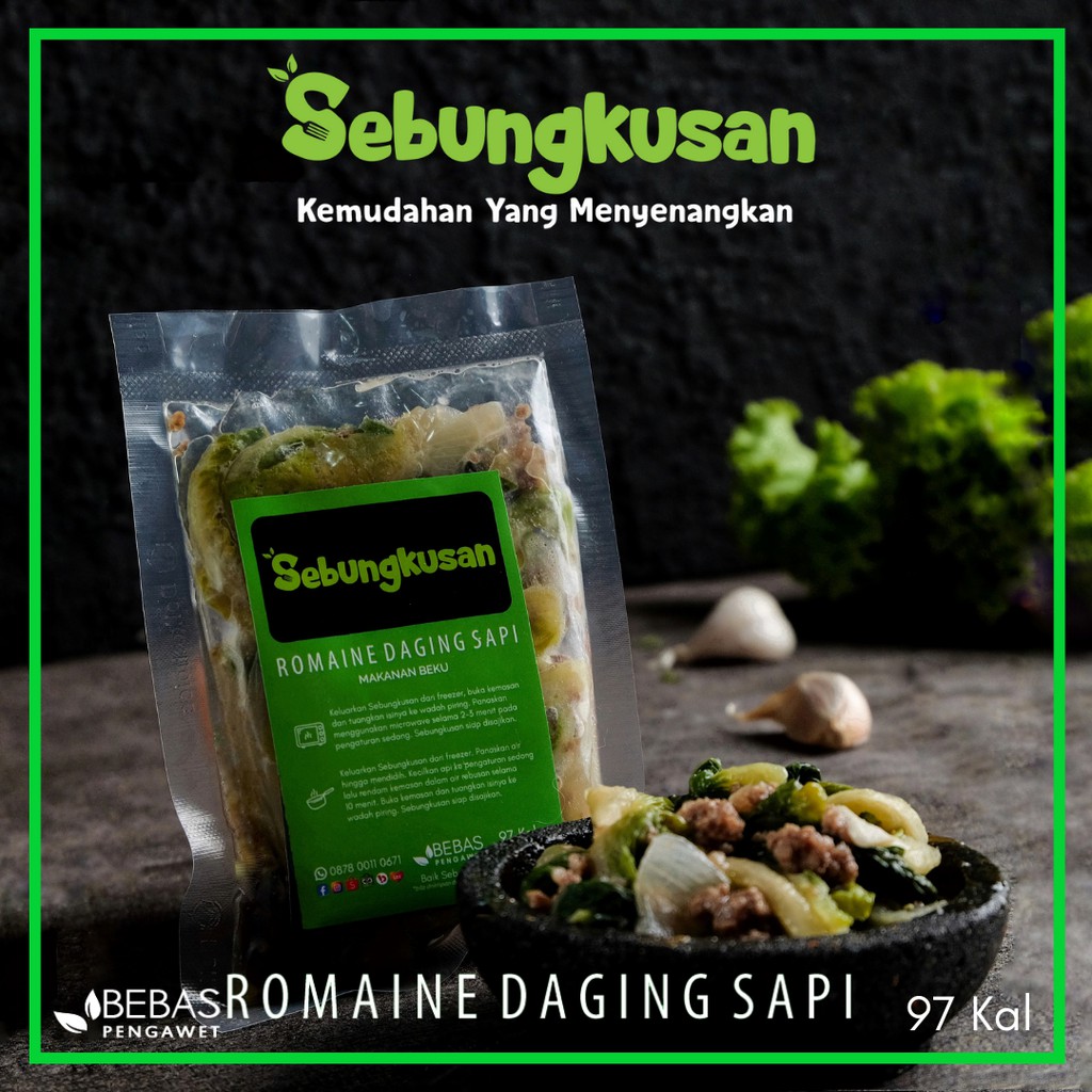 

Sebungkusan Regular - Frozen Food Romaine Daging Sapi - Porsi 100 G