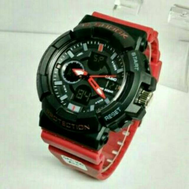 Jam Tangan Casio G-shock Race Double Time Kw Super Merah