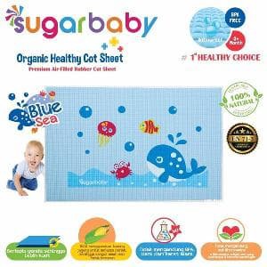 Sugar Baby Organic Healthy Cot Sheet - Blue Sea