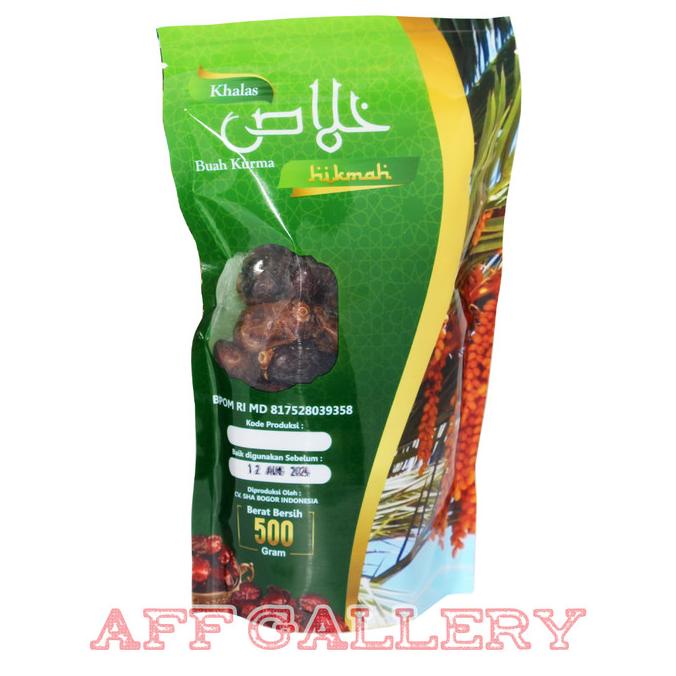 

HJS KURMA KHALAS HIKMAH 500 GR ORIGINAL | KHOLAS PREMIUN EMIRATES DATES