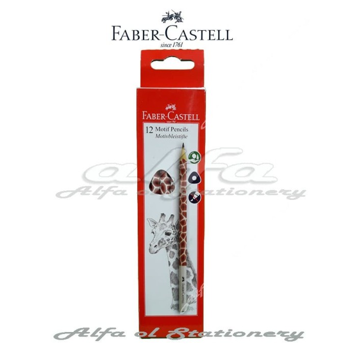 

Eklusif Motif Pencils Giraffe Faber Castell (Isi 12) Pensil Karakter Jerapah Berkualitas