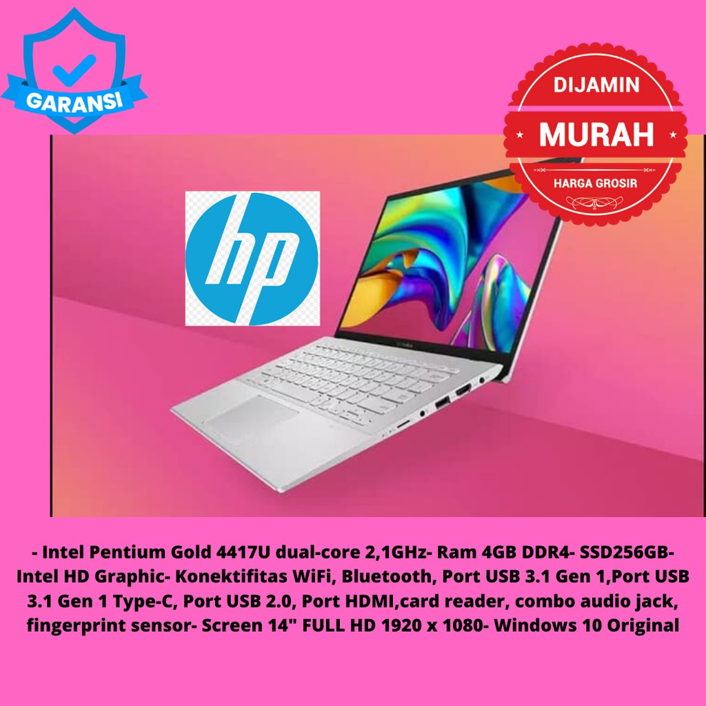 ASUS Vivobook A420UA Intel Pentium Gold 4417U RAM4GB SSD256GB