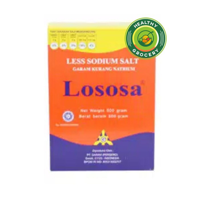 

Garam Lososa 500gr Less Natrium / Garam kurang natrium / Garam Diet / Garem Sehat