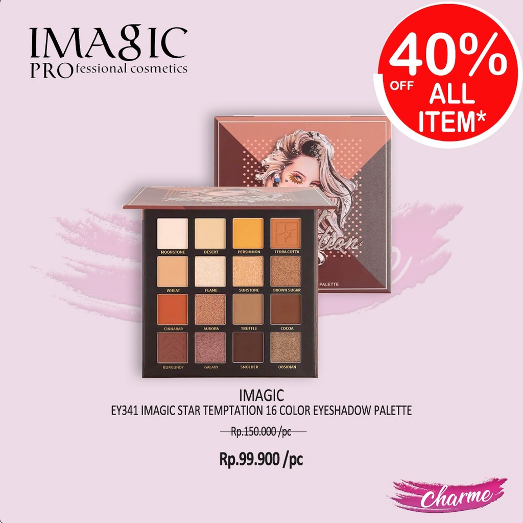 (READY &amp; ORI) Imagic Star Temptation 16 Color Eyeshadow Pallete EY 341