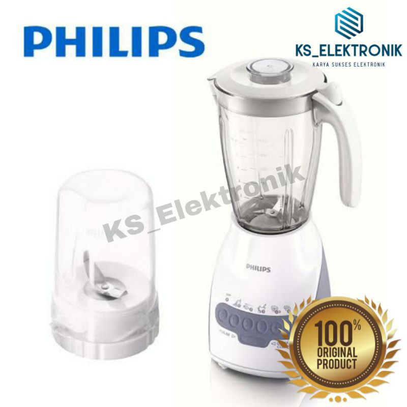 Blender Philips Serbaguna Plastik / Kaca HR-2115 / HR-2116