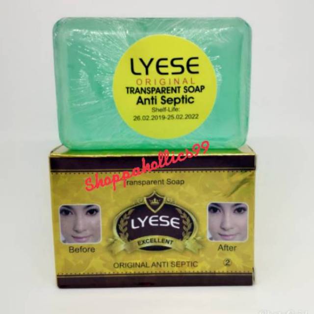 Sabun Lyese Hijau / Sabun Lyese Original Anti Septic 100Grm