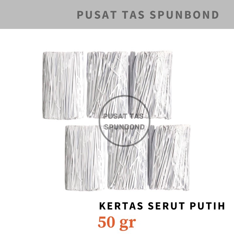 

MIN 5 PCS Kertas Serut Putih 50 gr / Kertas Cacah / Shredded Paper