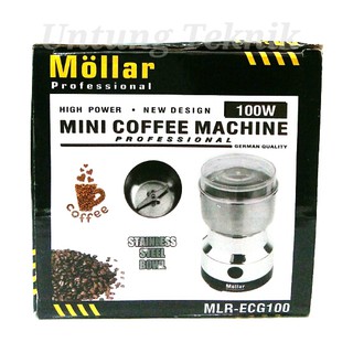 MOLLAR Mini Coffee Machine Grinder Mesin Penggiling Biji Kopi 100W