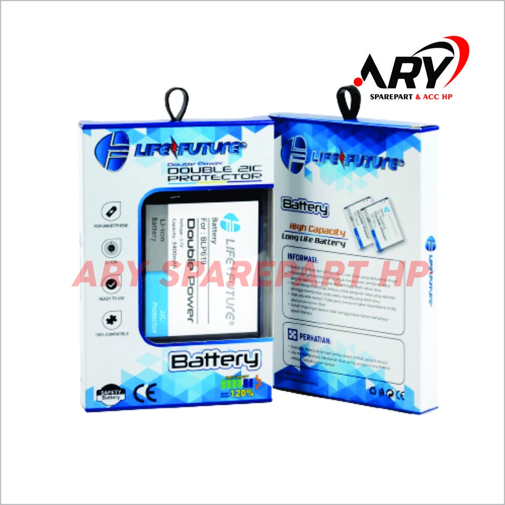 Baterai Oppo A57 / Baterai Oppo A39 / Baterai Oppo BLP619 LIFE FUTURE