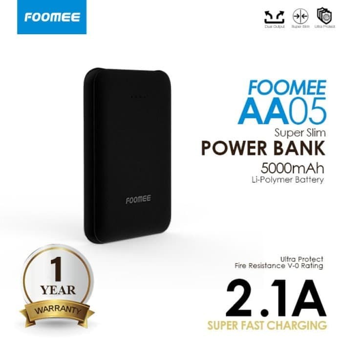 FOOMEE 5.000 MAH POWER BANK AA05