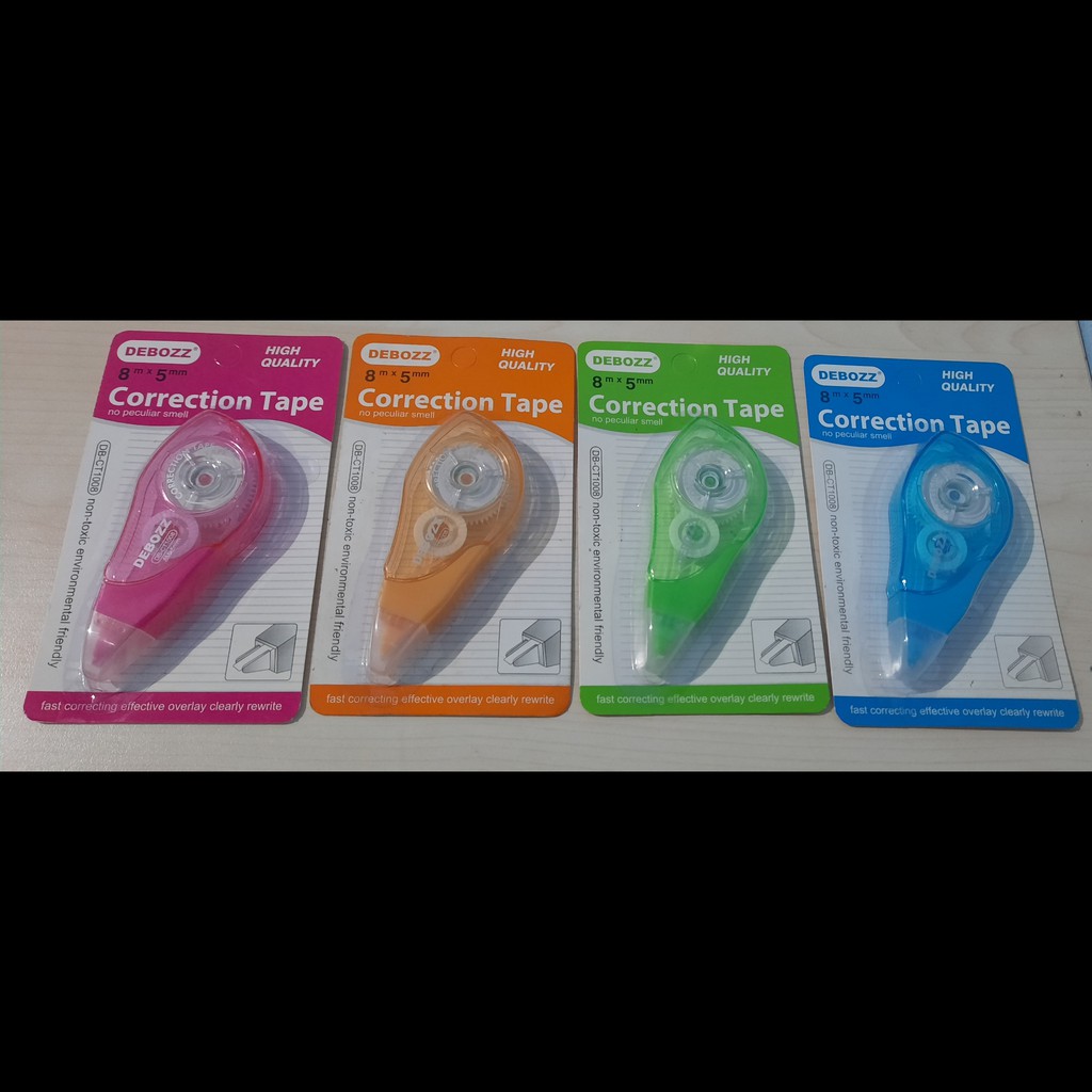 

Tip Ex Kertas Pita Correction Secret Tape High Quality 8 m x 5 mm Debozz CT 10008