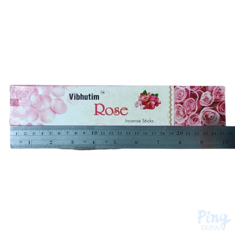 Dupa Rose Vibhutim Aroma Mawar Handmade by Bic India Isi 20 Batang Hio