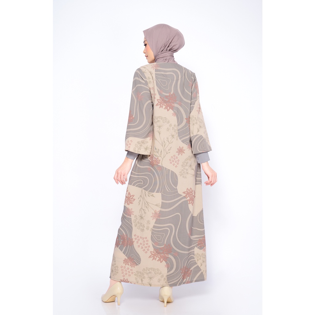 ZM Zaskia Mecca - Luny Cream Gamis - Jelita Indonesia - Edisi Maluku-Size XXL