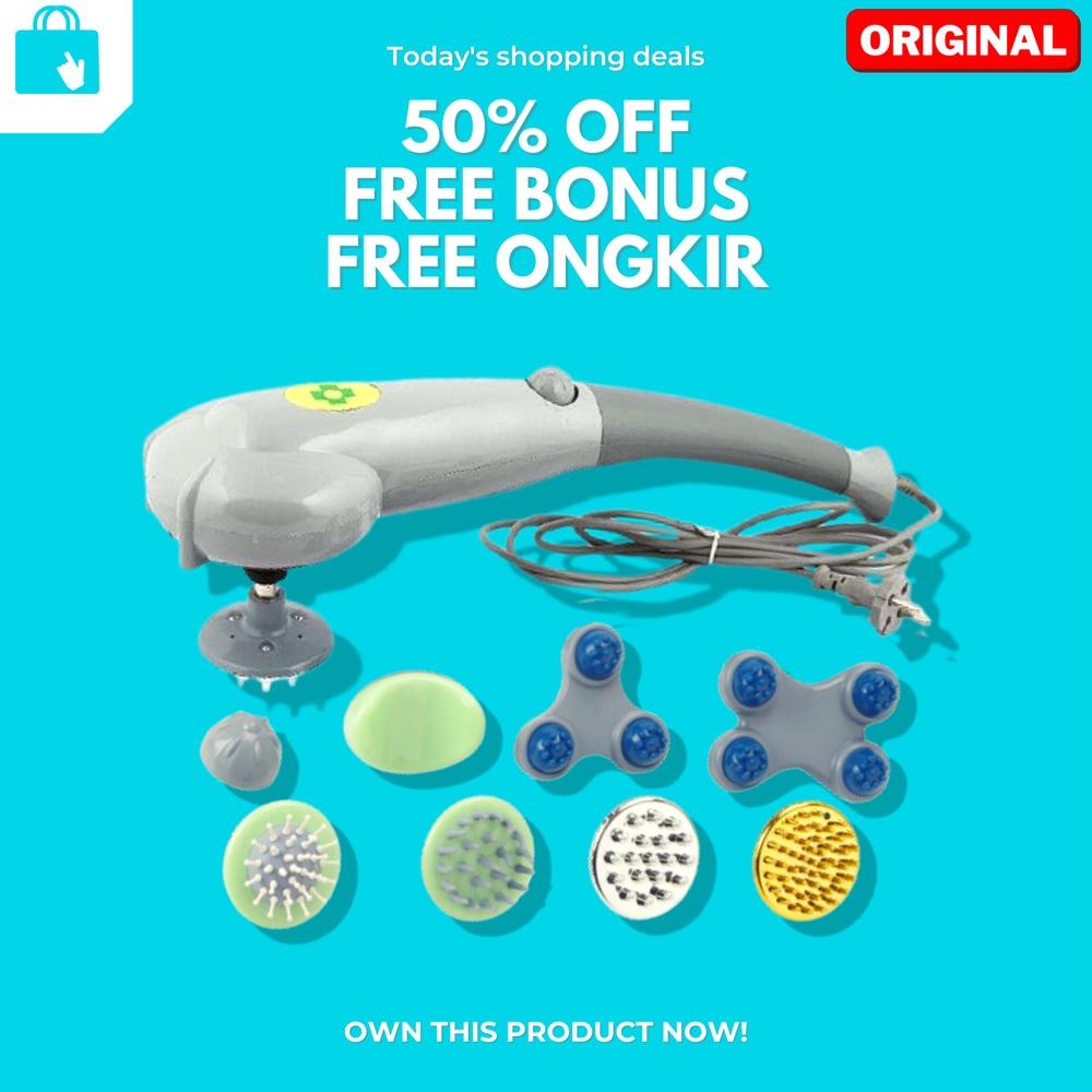 Alat pijat elektrik magic massager 8 in 1 serbaguna alat pijat punggung model besar (PREMIUM)