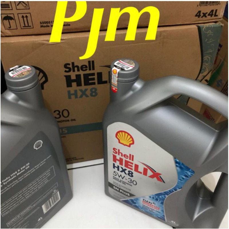 Oli mesin shell helix HX8 5W-30 4liter