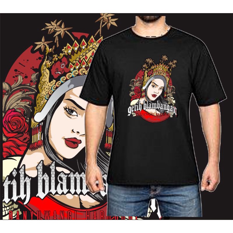 kaos pria Gandrung Banyuwangi hardcore