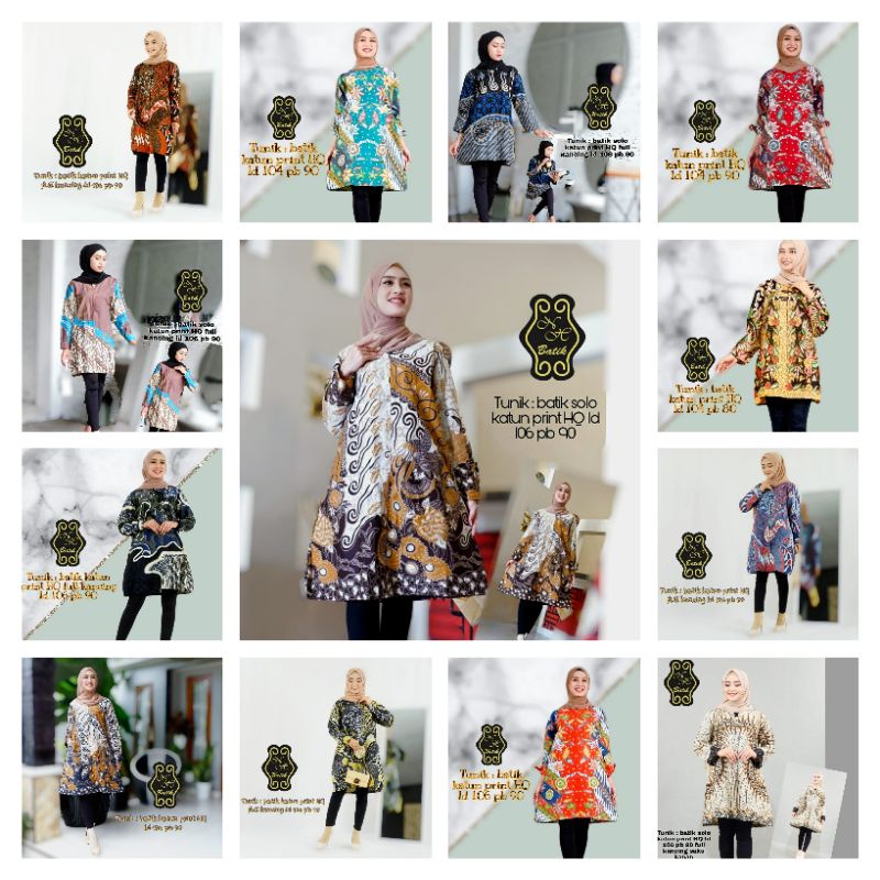 TUNIK BATIK SOLO || Batik Solo Sragenan