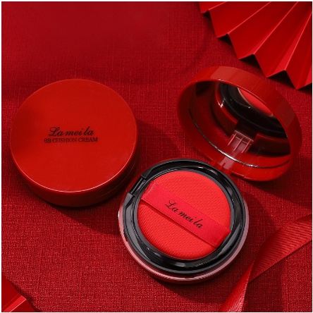 Lameila BB Cushion Cream Cerah &amp; Glowing By Aurora 5115
