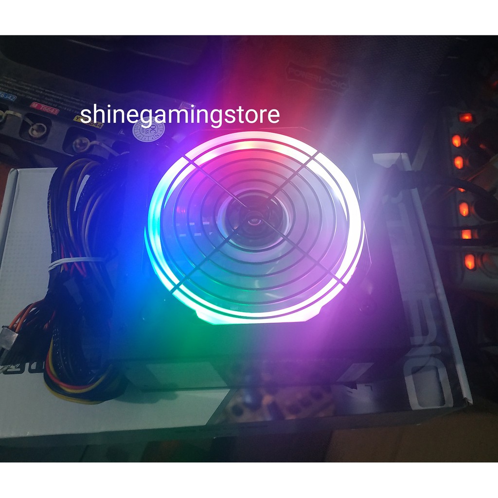 Power Suplay(PSU)Gaming Imperion 550w 6pin+4pin Rainbow RGB LED ATX