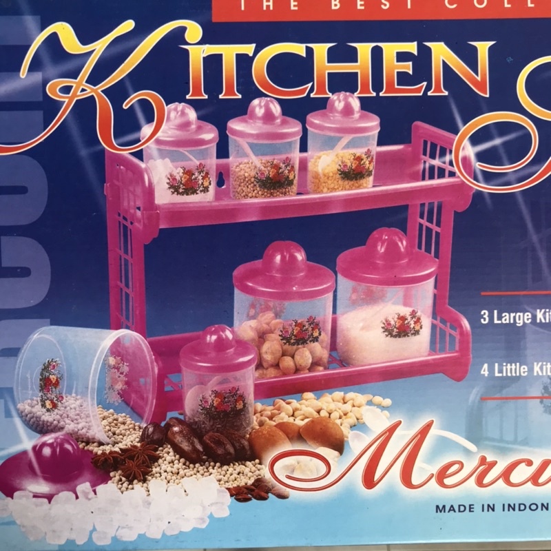 RAK BUMBU SET MERCURY / TOPLES BUMBU + RAK / KITCHEN SET / TEMPAT BUMBU SET