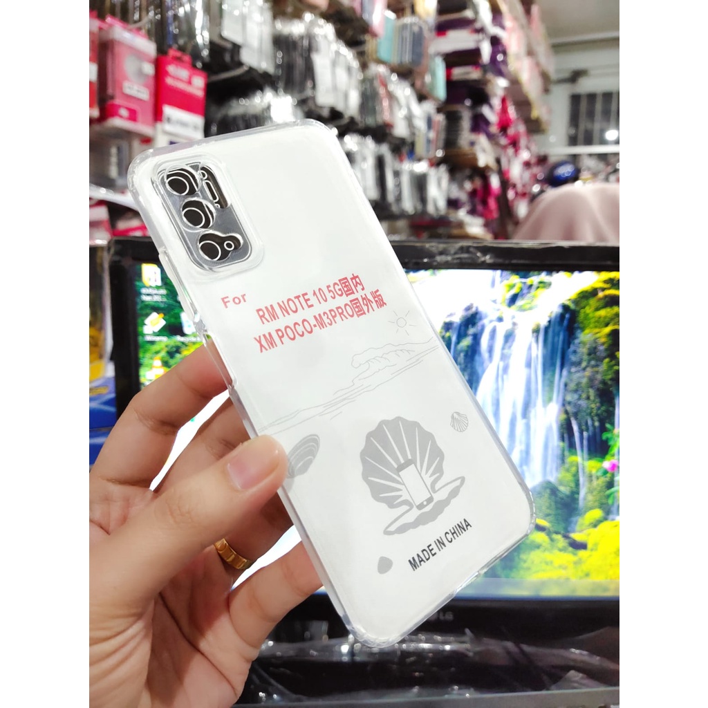 Soft Case Clear HD with Protector Camera Xiaomi Poco M3 Pro 5G Redmi Note 10 5G 6.5 inchi TPU Silicon Transparan