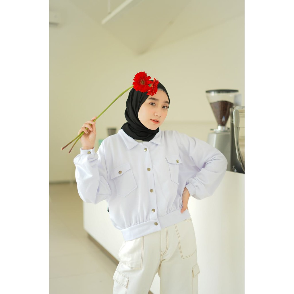 jaket wanita only button cewek