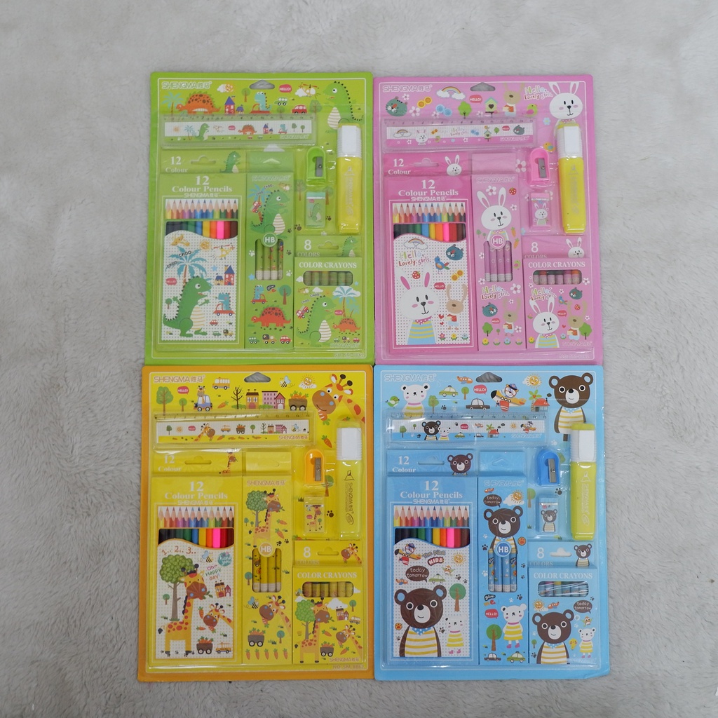 

STATIONERY SET #41185 Set Alat Tulis Anak Karakter Fancy Gambar Lucu