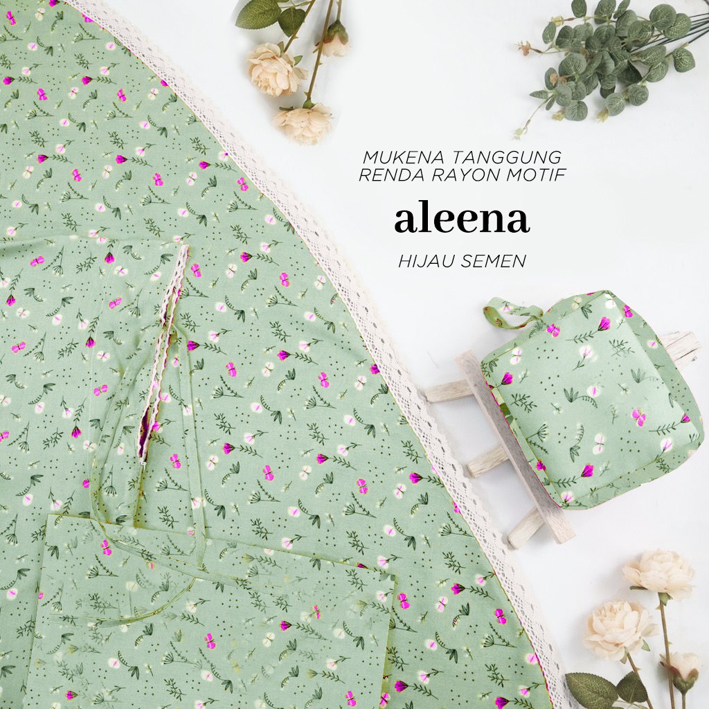 MUKENA BALI TASIK - MUKENA RAYON RENDA ANAK TANGGUNG MOTIF ALEENA