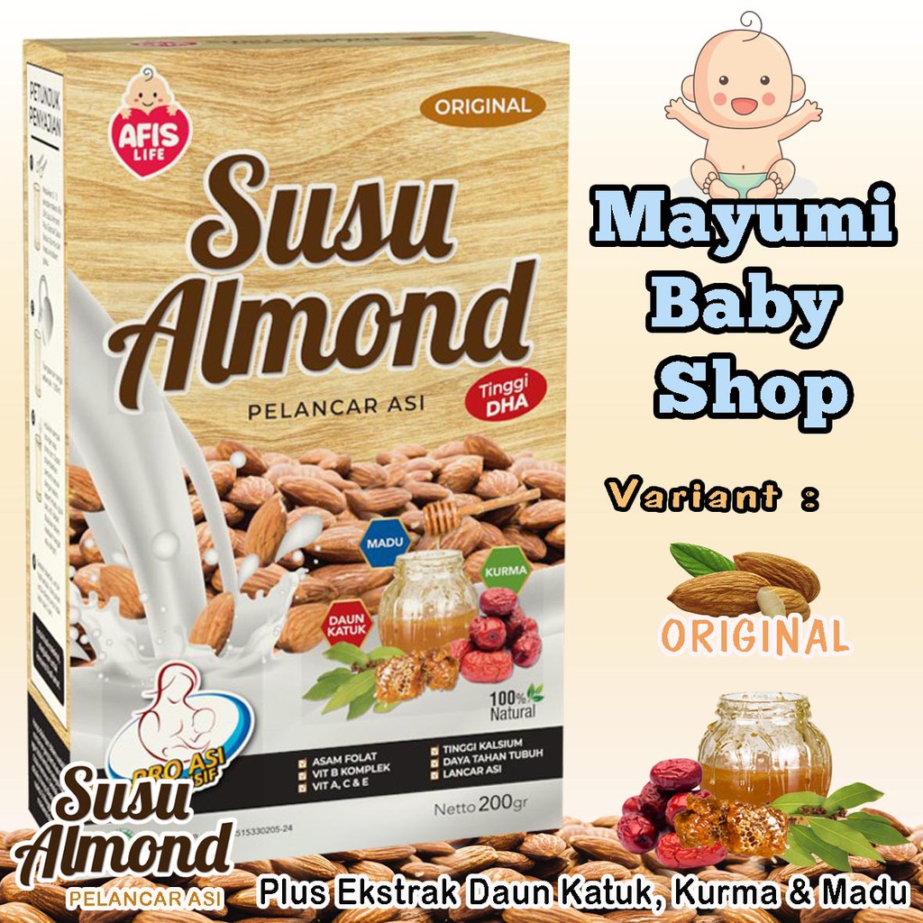 

AfisLife Susu Almond Original Plus Daun Katuk Kurma & Madu DHA