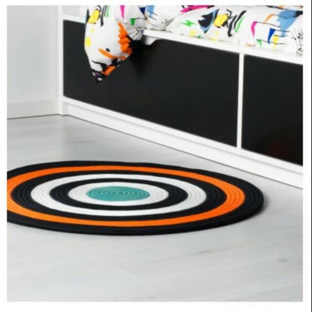 Lattjo Ikea Karpet Anyaman Bulat Kamar Anak